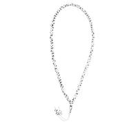 Fdit Islamic Prayer Beads, 99 Grain Resin Tasbih with Scripture Engraving Traditional Muslim Worship Rosary for Dhikr Gift Daily Devotion (White)