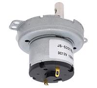 Fdit JS-520T DC Geared Motor Strong Usability 12V Gear Reducer Motor for Miniature Winches