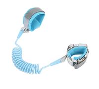 Fdit Kids Toddlers Wrist Leash AntiLost Child Safety Harness Stainless Steel Rope Leash for Supermarkets (Fixed Head Blue 1.5 Meters)