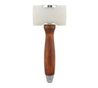 Fdit Leather Carving Hammer Leather Mallet Cowhide Sew DIY Leathercraft Mallet Nylon T Head with Wood Handle