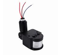 Fdit Led 90 ~ V Motion Detector Motion Sensor 180 Degrees Infrared Security Human Pir Body Motion Sensor Detector Inductor Flow Rate for Indoor And Outdoor