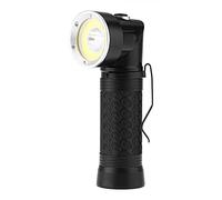 Fdit LED Flashlight, Portable T6+COB LED Foldable Magnetic Tail Inspection Flashlight for Outdoor Camping Fishing Hiking