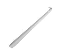Fdit Long Metal Shoe Horn, Stainless Steel Shiny Silver Metal Shoe Boots Horn with Loop Handle for Men Women Kids Seniors