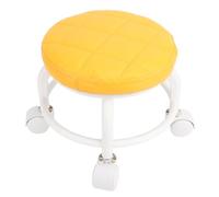 Fdit Low Roller Stool, 300lb Capacity Mobile for Garage and Workshop, Flexible Rolling Stool for Yoga Repairs and Exercises (Orange)