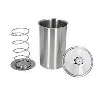 Fdit Meat Press Machine Premium Stainless Steel Lunch Ham Maker with Thermometer for Pork Beef Fish Lamb, for Home Kitchen Restaurant