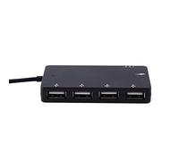 Fdit Micro USB Hub OTG -Adapter with USB 2.0 4 -Port Data Hub for Smartphones and Tablets, Support OTG and Charging, Suitable for E