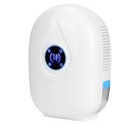 Fdit Mini Dehumidifier 22W for Basement Bedroom Home with Remote Control LED Display Auto Defrost Sleep Mode 500ml Tank (UK Plug)