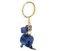 Fdit Mini Keychain, Cute Metal Musical Instrument Key Ring for Women Girls, with Exquisite Set Design, Lightweight and Durable Music Lovers (Blue)