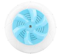 Fdit Mini Portable Ultrasonic Washing Machine for the Travel Laundry Cleaner Tool 1 Kg Mud (Blue)