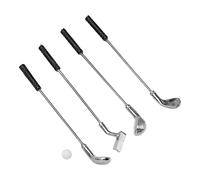 Fdit Miniature Dollhouse Golf Club Model, Durable and Exquisite Mini Golf Clubs for 1:12 Dollhouse, 5 Mini for Creative Scene Building