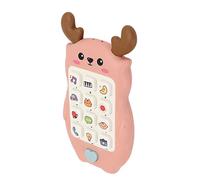 Fdit Mobile Phone Chew Toy, Small Size, Hand-Eye Coordination, Improve Early Education of Toddlers, Plastic Material Suitable for Children, Suitable for Travel Abroad (Pink)