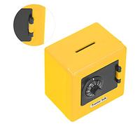 Fdit Money Safe with Code Lock, Coin Money Saving Box for, User-Friendly Storage Box/Cover, Plastic Material (Yellow)