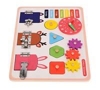 Fdit Montessori Toy to Develop Basic Life Skills and Fingers From 3 Years Old, Wooden Activity Board (JQN-Zhiqu Busy Board)
