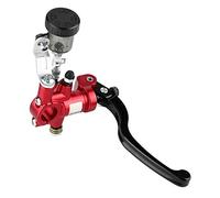 Fdit Motorcycle in Aluminum Motor Lever Hydraulic Coupling Suitable for Appearing The Horn of The Red Cylinder of The Oxen for Scooters for Scooters (Red)