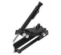 Fdit Multifunction Scribing Tool Aluminum Alloy Woodworking Marking Gauge 15+ Applications Adjustable Handle 4 Modes for Construction Woodworking DIY (Black)