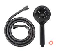 Fdit Multifunctional Flexible Handheld Shower Set High Pressure Water-Saving Shower Head Hose Kit Bathroom Accessory Modern Matte Black