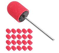 Fdit Nails Sanding Head Resistant Material Appropriate for Transformation Nails, Glass, Metal, Easy to Transport for the House (Red)