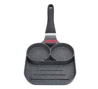 Fdit Nonstick Egg Pan Omelet Maker Pancake Cooker with Aluminum Body Anti-Scald Handle for Breakfast Burger Fuel Gas Stove