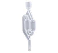 Fdit One Way Exhaust Check Valve, Water Sealed Plastic Fermentation Valve Emits Carbon Dioxide Prevents Oxidation, with Cover to Stop, for Home Brew Wine Beer Honey Alcohol