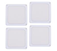 Fdit PC Fan Dust Filter Magnetic Frame 120mm PVC Computer Cooler Fan Dust Filter Mesh Grills, for Chicken Coop Vent Fan, with Ultra Fine Holes (White)