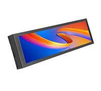 Fdit PC Temperature Display, Computer Temp Monitor 178 Degree Wide View Dynamic Theme Support with Aluminum Alloy for Office Efficiency (Regular Style)