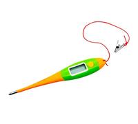 Fdit Pets Electronic Thermometer Flexible Probe Digital Thermometer with LED Display and Beep for Veterinary Animals Dogs Cats Livestock (Assorted Color)
