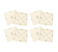 Fdit Plywood Jigsaw Puzzle Geometric Shape Educational Toy for Kids DIY Assembly Science Learning with Hand Eye Coordination