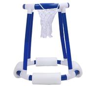 Fdit Pool Basketball Hoop Set Safe Floating Design for Outdoor Fun with 2