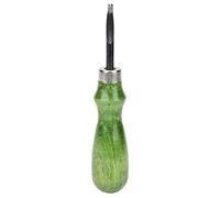 Fdit Professional Alloy Steel Leather Craft Edge Beveler Tool and Amateurs - Green Color 0.6mm-1.4mm Edge Cutting Tool for Leather Crafters (1.4mm)
