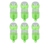 Fdit Professional Spill-Proof Bird Cage Water Feeder, 6 Pieces for Pets, Birds, Parrots, Parakeets, Cockatiels, Lovebirds, Plastic Hanging Water Feeder, Automatic Drinking Dispenser for Drinking