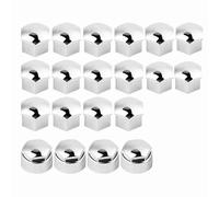 Fdit Protective Capper Automatic Hub Screws 17 Mm, Professional Manufacturing, Adjustment for the Original Car Version (Silver)