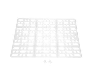 Fdit Rabbit Guinea Pig Hamster Cage Health Mat Small Pet Animal Easy Clean Nest Pad Cage Hole Mat Prevent Pet Skin Disease(White)