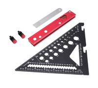 Fdit Rafter Square Multifunctional Lightweight Carpenter Tool for Woodworking Projects Made of Aluminum Alloy