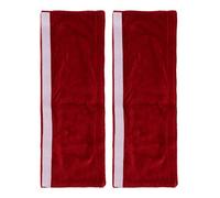 Fdit Refrigerator Handle Covers Refrigerator Handle Gloves Soft Velvet 2pcs Set with Elastic Fit for 9-11cm Handles Kitchen Decor (Wine Red)