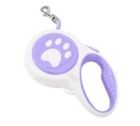 Fdit Retractable Dog Leash Automatic Telescopic Pet Leash for Small Dogs with Comfortable Grip Wearproof Material for Outdoor Walking (Purple)