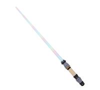 Fdit Retractable Sword Toy, 3D Printed Expandable Stage Prop Fake Sword with Secure Locking Mechanism for Cosplay Performance (Rainbow gradient blade)
