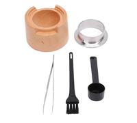 Fdit Reusable Coffee Pod Refill Set 50pcs Aluminum Foil Seals Lids Spoon Brush Complete Accessories for Machine