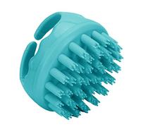 Fdit Scalp Massage Brush Hair Shampoo Washing Brush with Handle for Head Massage Relieve Fatigue Soft Silicone Bristles Cold Heat Resistant -40℃ to 300℃ (Green)