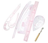 Fdit Sewing Ruler Set, 7 Piece French Curve Rulers | Durable plastic, Accurate lines, Great for drafting, Flexible rulers, Ideal for clothing design