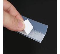 Fdit Silicone Seal Sweep Strip Self Adhesive Weather Stripping Draft Blocker Soundproof Windproof with Ultra Thin Clear Strong Adhesive for Doors Windows Sliding Doors (35mm*5m (White/Off-White