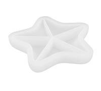 Fdit Silicone Storage Tray Mold, 15.5cm Resin Coaster Mold for Crafts Flexible Transparent for UV Resin Dried Flowers Glitter Decor