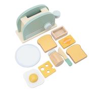 Fdit Simulation Bread Maker Machine Toy Enhances Kitchen Knowledge Basswood Material for Children's Play