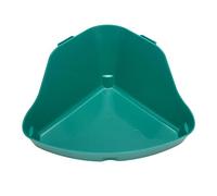 Fdit Small Animal Cabinet with a Soil -resistant Scent for Rabbits with Cable Cables Corner Bath - Deep Green (Medium Size)