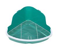 Fdit Small Animal Cabinet with a Soil -resistant Scent for Rabbits with Cable Cables Corner Bath - Deep Green (L for Size 41-47)