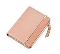 Fdit Small Women Purse, Trendy Short Design with Secure Buckle, PU Material, Card Purses, Convenient to Carry Around, Moderate Capacity for Cash and Cards (Pink)