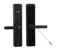Fdit Smart Entry Lock with Fingerprint Password IC Card Keyless Entry, Fully Automatic Unlocking for Home Office Apartment Door