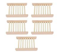 Fdit Soap Rack Wooden Soap Dish for Shower Bathroom with Light Fragrance Antislip Modern Design for Kitchen Countertop