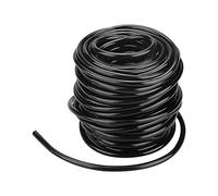 Fdit Socialme-eu PVC Plastic High Performance Flexible Industrial Agriculture Lawn Garden Water Irrigation Hose Pipe Black 3 Sizes Reusable Packaging, black, 20m