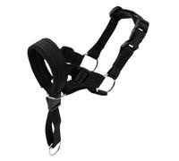Fdit Soft Dog Headcollar for Training, Anti-Pull Halter with Reflective | Nylon Construction, Adjustable Fit for Large Breeds, Side Stainless Steel Ring, Evening Walking Safety
