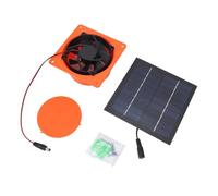 Fdit Solar Powered Exhaust Fan, 20W Solar Panel Vent Fan Kit for Attic Greenhouse RV Boat Chicken Coop 12cm Round Duct Ventilation